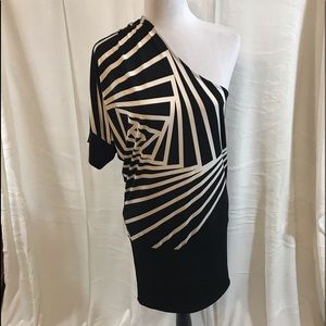 NWT BCBG MaxAzria ONE SHOULDER Dress
